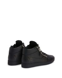 Baskets montantes en cuir noires Giuseppe Zanotti