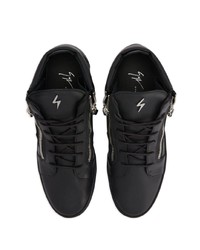 Baskets montantes en cuir noires Giuseppe Zanotti