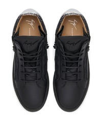 Baskets montantes en cuir noires Giuseppe Zanotti