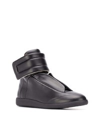 Baskets montantes en cuir noires Maison Margiela