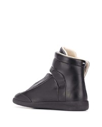 Baskets montantes en cuir noires Maison Margiela