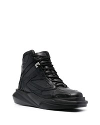 Baskets montantes en cuir noires 1017 Alyx 9Sm