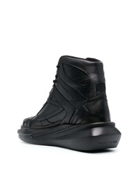 Baskets montantes en cuir noires 1017 Alyx 9Sm