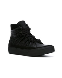 Baskets montantes en cuir noires Damir Doma