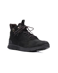 Baskets montantes en cuir noires Timberland