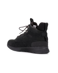 Baskets montantes en cuir noires Timberland