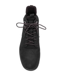 Baskets montantes en cuir noires Timberland