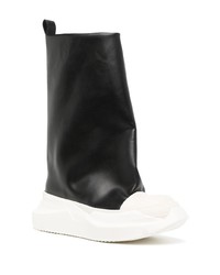 Baskets montantes en cuir noires Rick Owens DRKSHDW