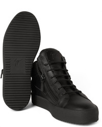 Baskets montantes en cuir noires Giuseppe Zanotti