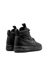 Baskets montantes en cuir noires Nike