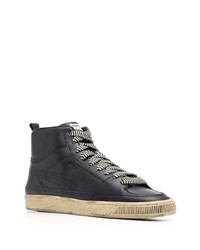 Baskets montantes en cuir noires Puma