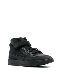 Baskets montantes en cuir noires adidas