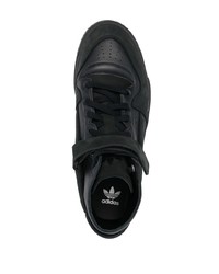 Baskets montantes en cuir noires adidas