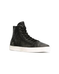 Baskets montantes en cuir noires HOGAN REBEL