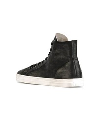 Baskets montantes en cuir noires HOGAN REBEL