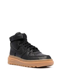 Baskets montantes en cuir noires Nike