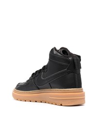 Baskets montantes en cuir noires Nike