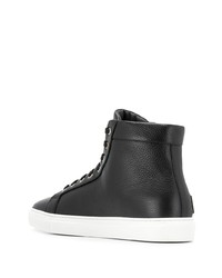 Baskets montantes en cuir noires Philipp Plein