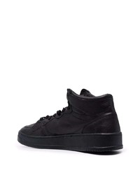 Baskets montantes en cuir noires AUTRY