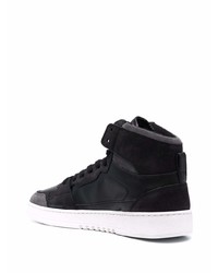 Baskets montantes en cuir noires Axel Arigato