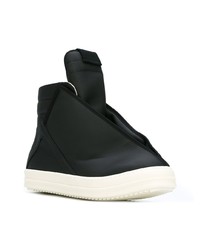 Baskets montantes en cuir noires Rick Owens DRKSHDW