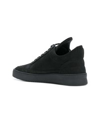 Baskets montantes en cuir noires Filling Pieces