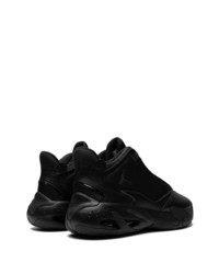 Baskets montantes en cuir noires Jordan