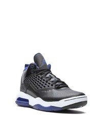 Baskets montantes en cuir noires Jordan