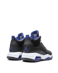 Baskets montantes en cuir noires Jordan