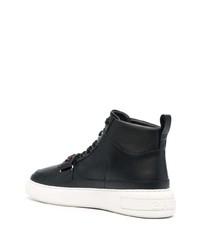 Baskets montantes en cuir noires Bally