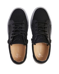 Baskets montantes en cuir noires Giuseppe Zanotti