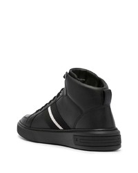 Baskets montantes en cuir noires Bally