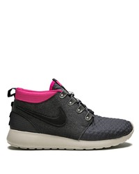 Baskets montantes en cuir noires Nike