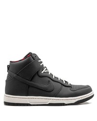 Baskets montantes en cuir noires Nike