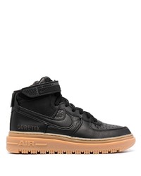 Baskets montantes en cuir noires Nike