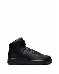 Baskets montantes en cuir noires Nike