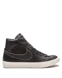 Baskets montantes en cuir noires Nike