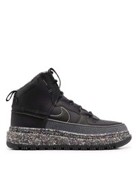 Baskets montantes en cuir noires Nike