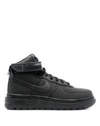 Baskets montantes en cuir noires Nike