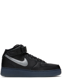 Baskets montantes en cuir noires Nike