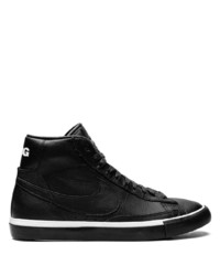 Baskets montantes en cuir noires Nike