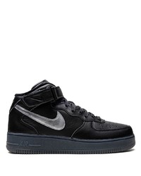 Baskets montantes en cuir noires Nike