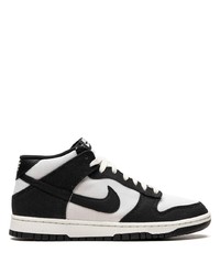 Baskets montantes en cuir noires Nike