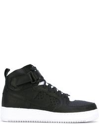 Baskets montantes en cuir noires Nike