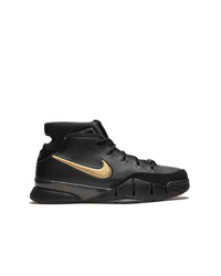 Baskets montantes en cuir noires Nike