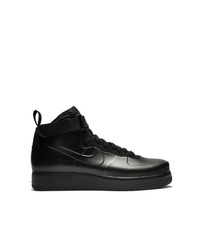 Baskets montantes en cuir noires Nike