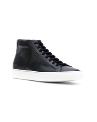 Baskets montantes en cuir noires Common Projects