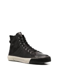 Baskets montantes en cuir noires AllSaints