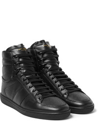 Baskets montantes en cuir noires Saint Laurent