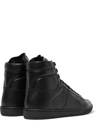 Baskets montantes en cuir noires Saint Laurent